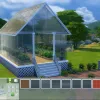 A picture of a conservatory outside in a suburban garden.