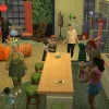 A huge number of Sims of varying ages enjoying a birthday party, including infants, toddlers, and young adults. They're blowing out candles.