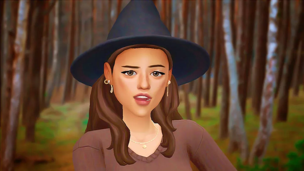 The Sims 4 Halloween mods - modern witch